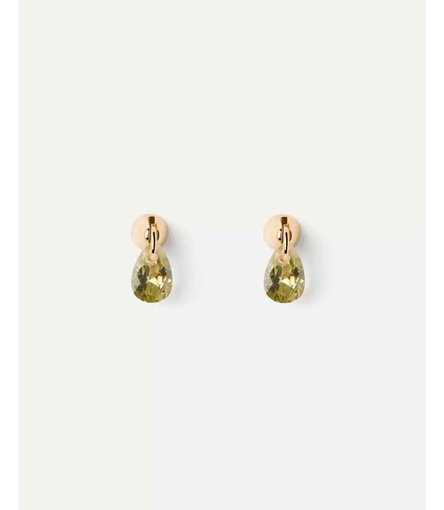 Pendiente individual Lily Verde, P D Paola, colección básicos de joyeria.