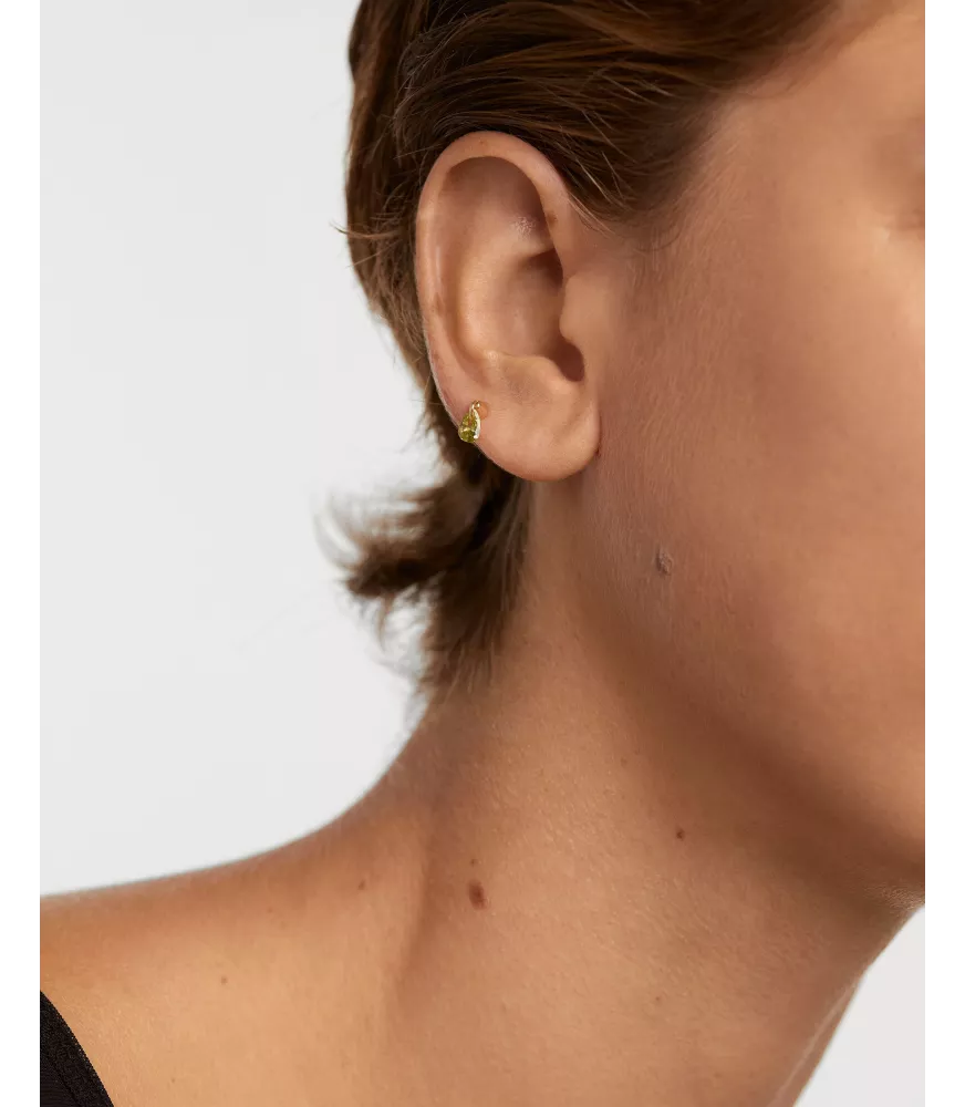 Pendiente individual Lily Verde, P D Paola, colección básicos de joyeria.