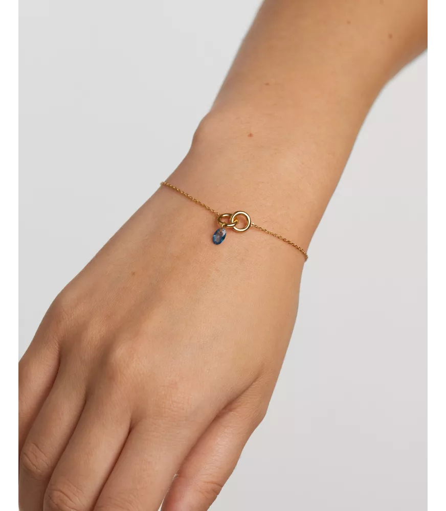 Pulsera Lily Azul P D Paola, colección Básicos de joyeria.