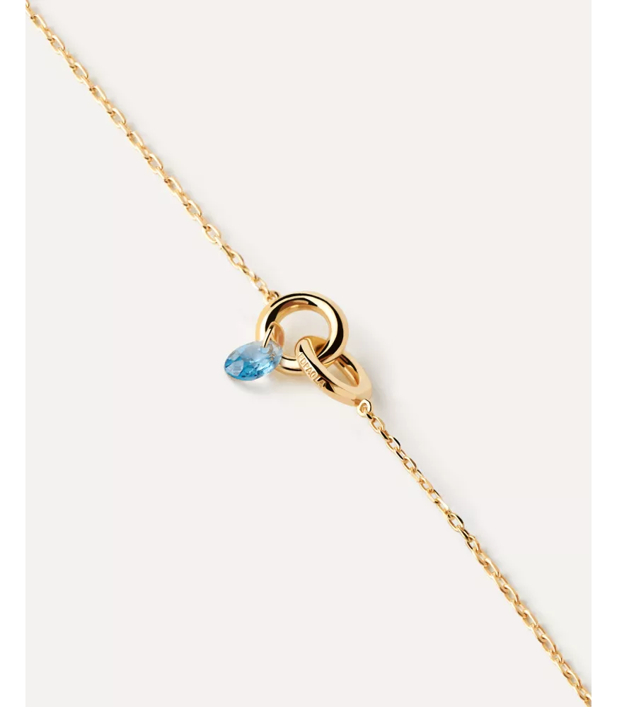 Pulsera Lily Azul P D Paola, colección Básicos de joyeria.