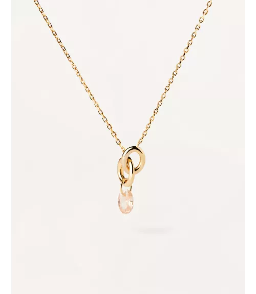 Collar Lily Melocotón, P D Paola, colección Básicos de joyeria.