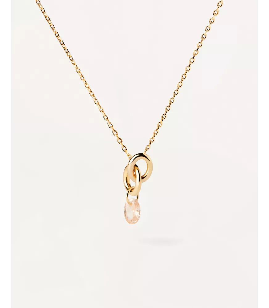 Collar Lily Melocotón, P D Paola, colección Básicos de joyeria.