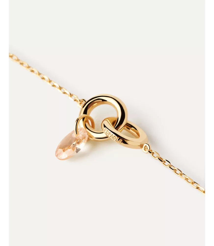 Collar Lily Melocotón, P D Paola, colección Básicos de joyeria.