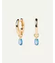 Pendientes aros Lily Azul, P D Paola, colección básicos de joyeria.