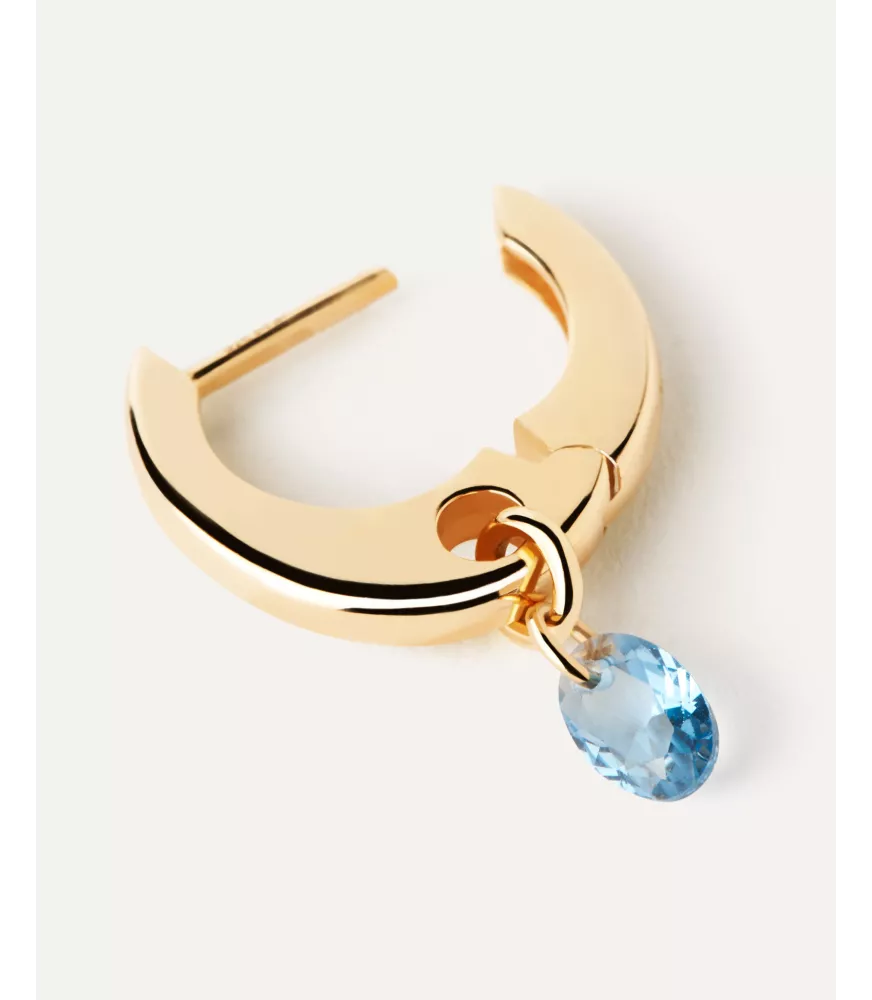 Pendientes aros Lily Azul, P D Paola, colección básicos de joyeria.