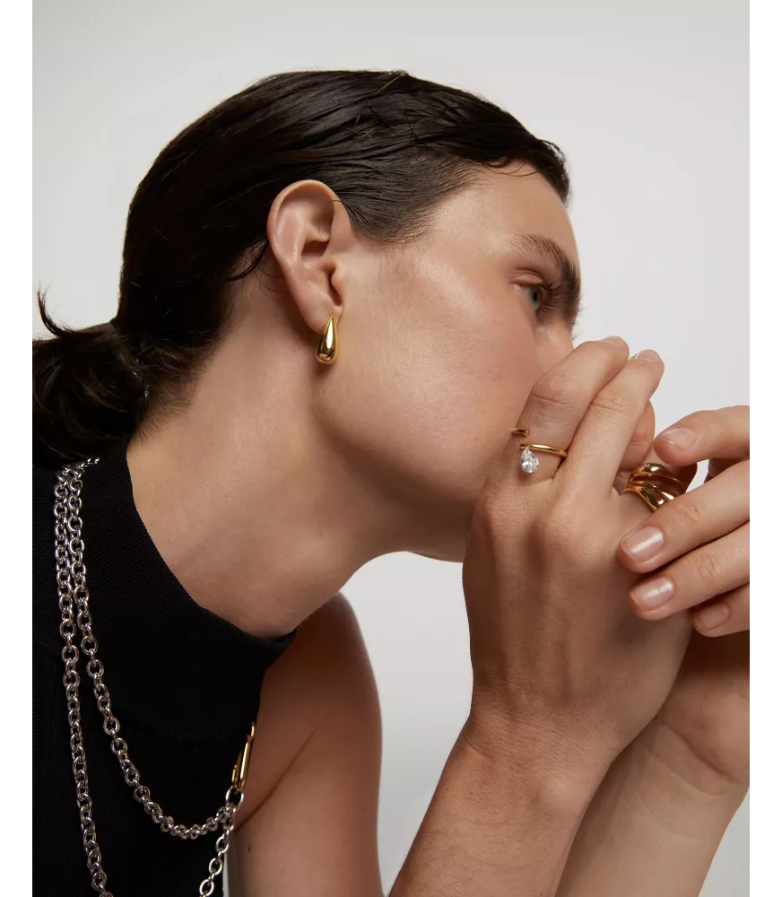 Pendientes Large Sugar, P D Paola, colección Básicos de joyeria.