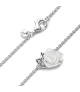 Collar en plata de ley Rosa Blanca Floreciendo​