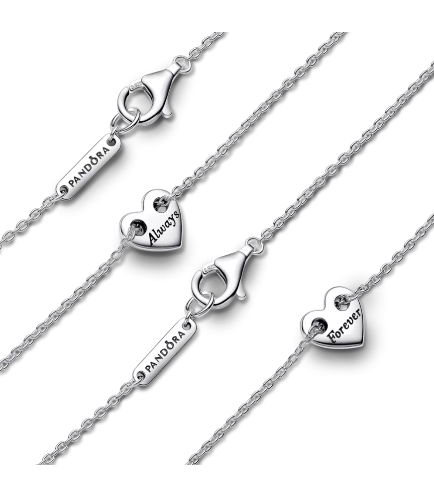 Collar Divisible en plata de ley Para Siempre​