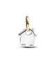 Charm Colgante en plata de ley y con un recubrimiento en oro de 14k Casa de la Abuela en Dos Tonos