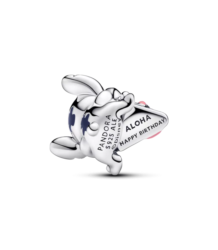 Charm en plata de ley Stitch Tarta de Cumpleaños de Disney​