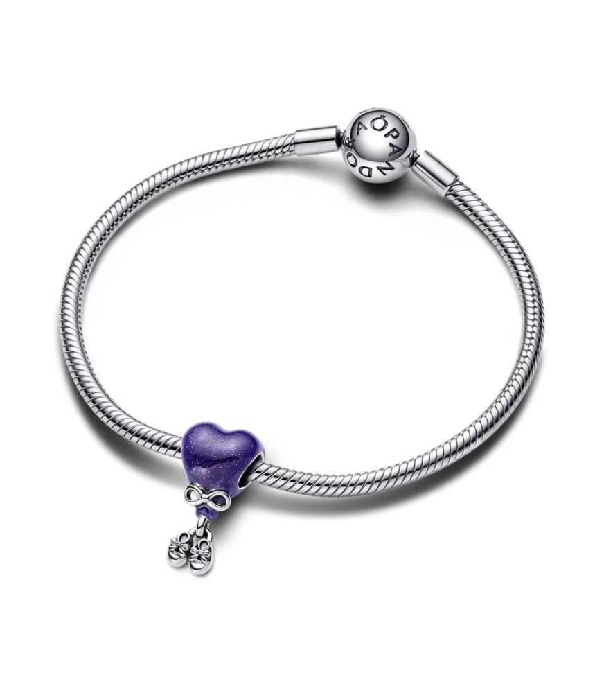 Charm en plata de ley Gender Reveal Niña que Cambia de Color 