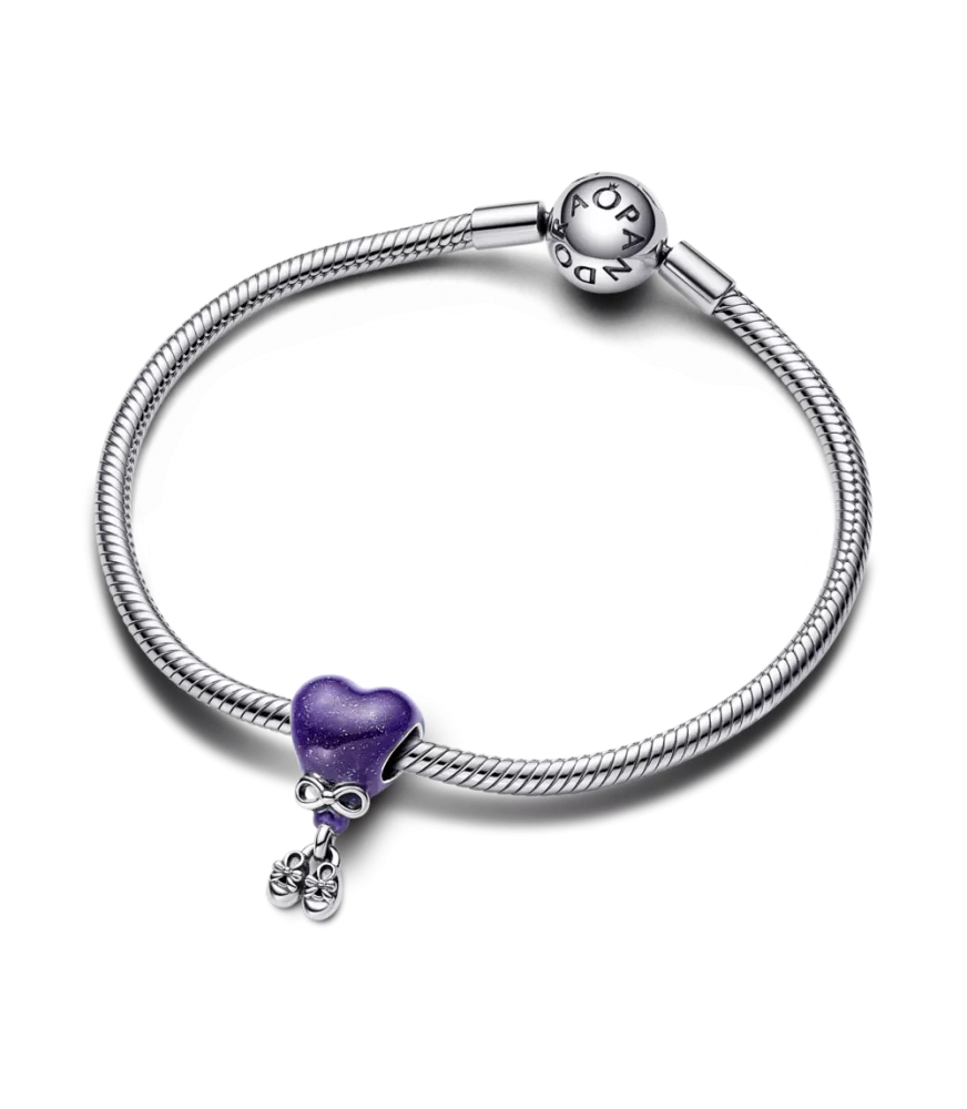 Charm en plata de ley Gender Reveal Niño que Cambia de Color 