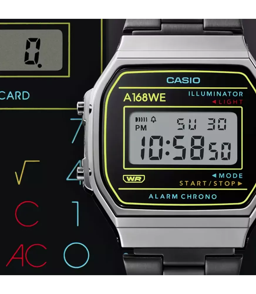 Reloj Casio vintage digital. A168WEHB-1AEF