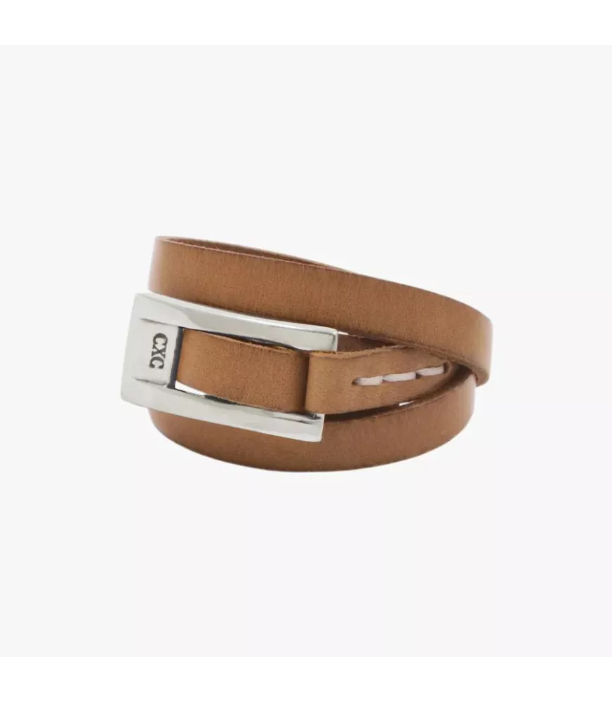 Pulsera Córdoba Roll CXC, en metal bañado en plata.