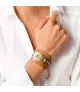 Pulsera Córdoba Roll CXC, en metal bañado en plata.