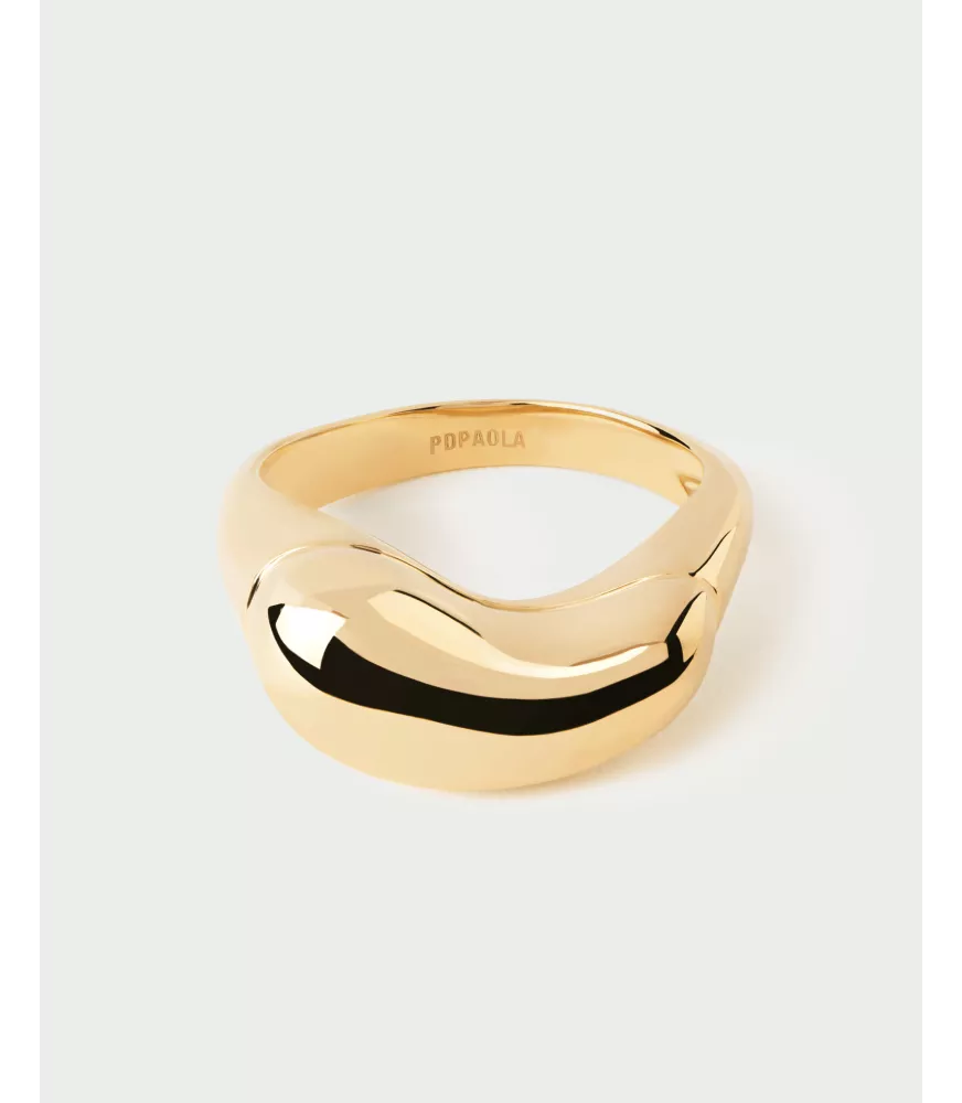 Anillo Ágata Azul Moon, P D Paola, colección Aqua.