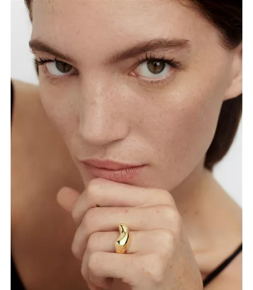 Anillo Ágata Azul Moon, P D Paola, colección Aqua.