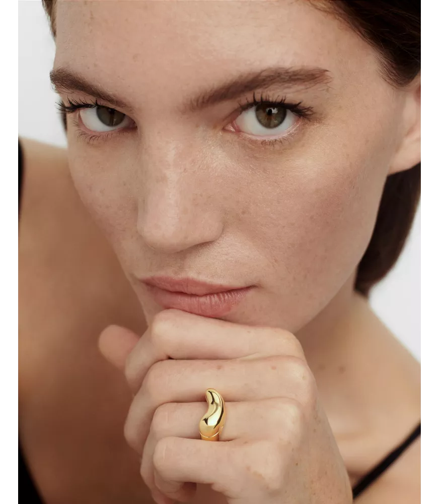 Anillo Ágata Azul Moon, P D Paola, colección Aqua.