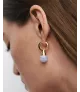 Pendientes Ágata Azul Riviera, P D Paola, colección Aqua.