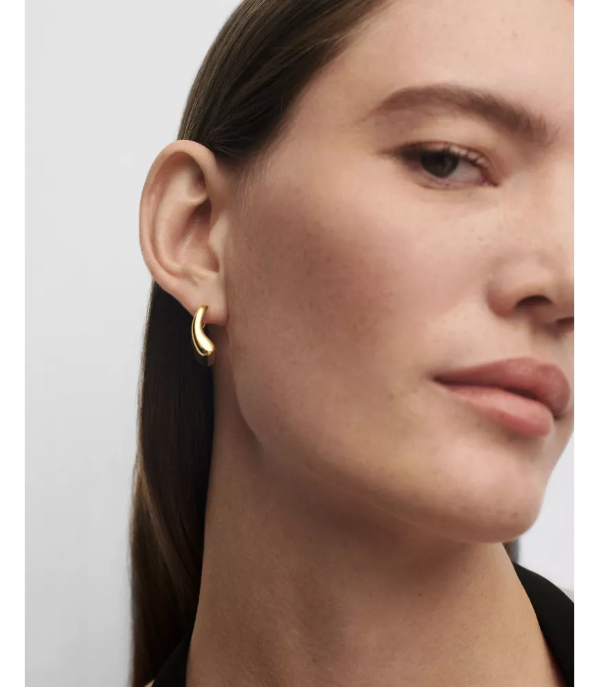 Pendientes aros medianos Ibiza, P D Paola, colección Aqua.