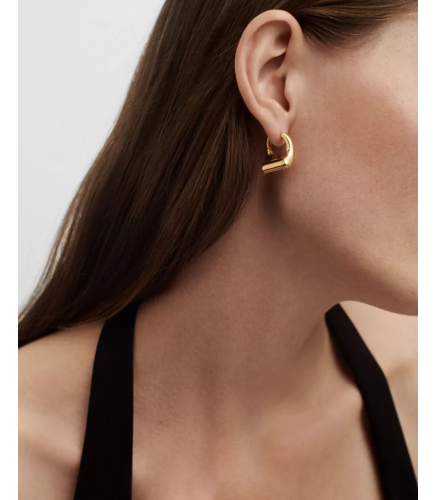 Pendientes aros medianos Ibiza, P D Paola, colección Aqua.