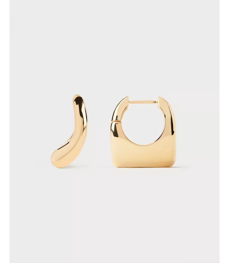 Pendientes aros medianos Ibiza, P D Paola, colección Aqua.