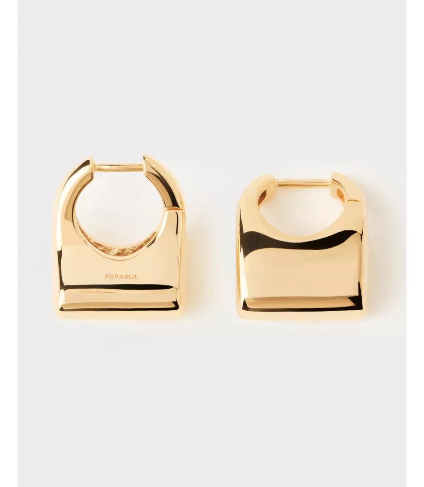 Pendientes aros medianos Ibiza, P D Paola, colección Aqua.