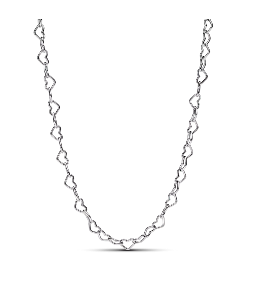 Collar en plata de ley Corazones Unidos