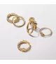 Anillo con un recubrimiento en oro de 14k El Rey León de Disney