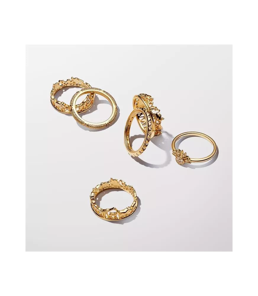 Anillo con un recubrimiento en oro de 14k El Rey León de Disney