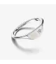 Anillo Pandora ME  en plata de ley Mitad Sello Esmaltado