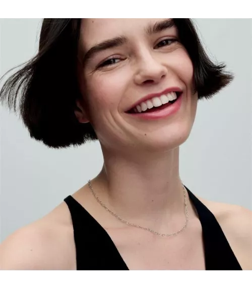 Collar en plata de ley Corazones Unidos