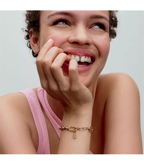 Charm Mini Colgante Pandora ME con un recubrimiento en oro de 14k Ancla 