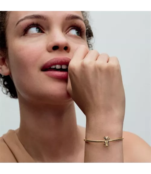 Charm con un recubrimiento en oro de 14k Simba El Rey León de Disney 