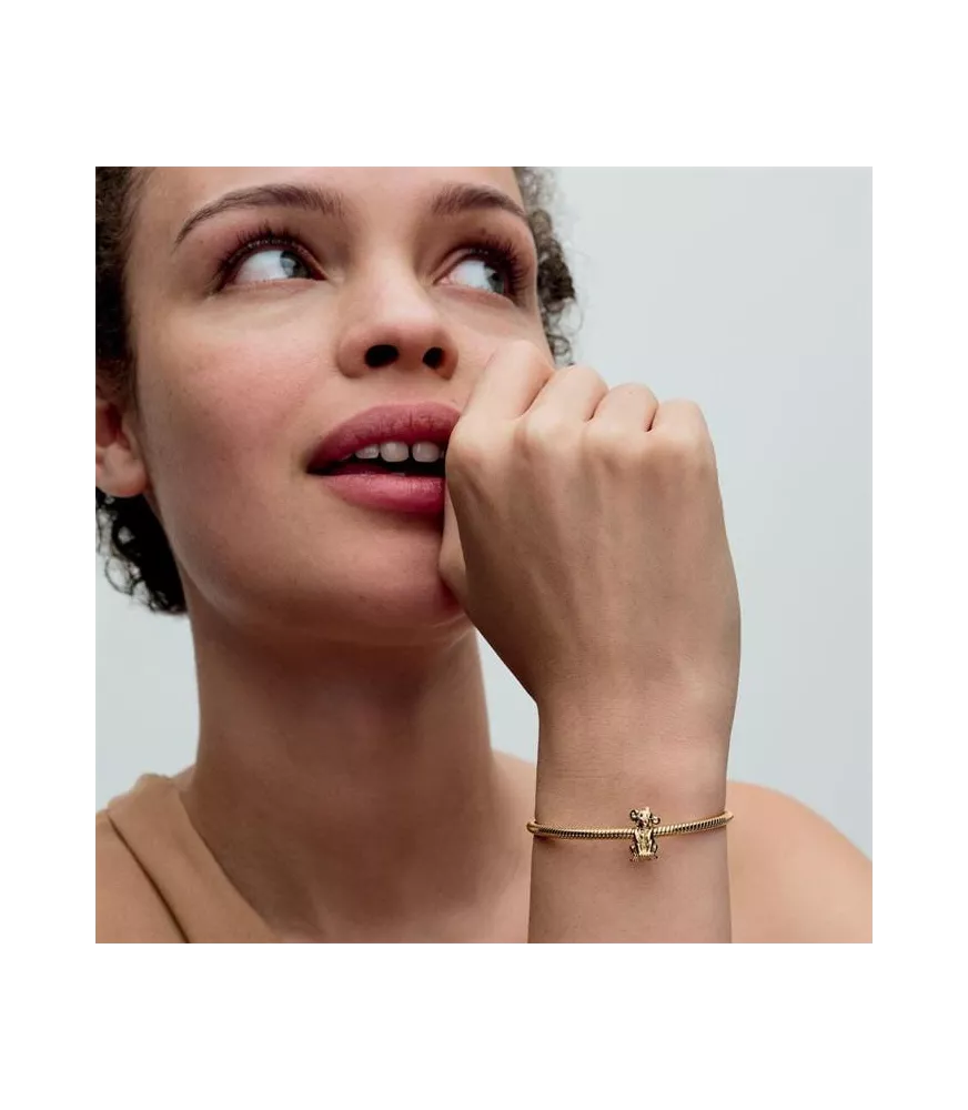 Charm con un recubrimiento en oro de 14k Simba El Rey León de Disney 