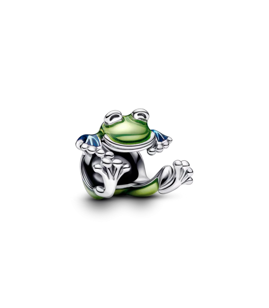 Charm en plata de ley Rana Trepadora