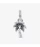 Charm colgante en plata de ley Palmera Verde Opalescente 