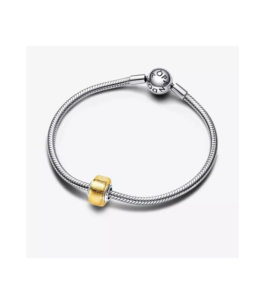 Charm Mini en plata de ley Cristal de Murano Dorado 