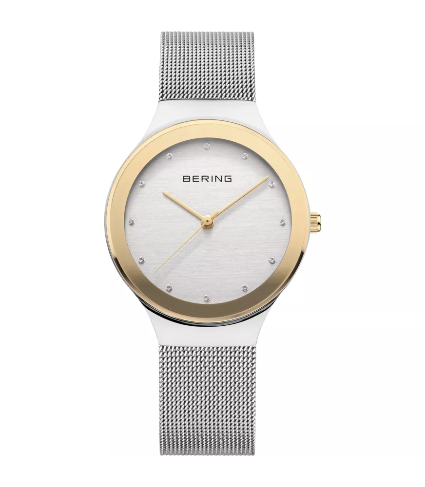 RELOJ MUJER  BERING PLATEADO Y DORADO CLÁSICO 12934-010