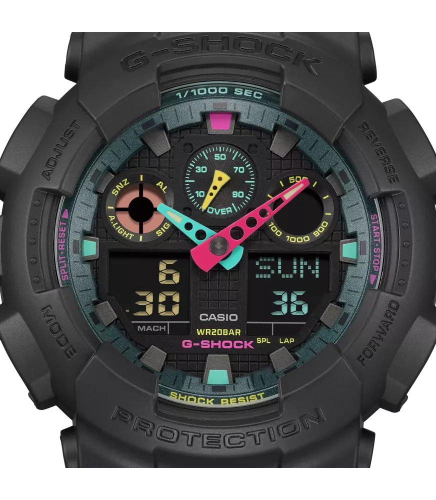 Reloj Casio G-Shock Multi Fluorescent Accents GA-100MF-1AER