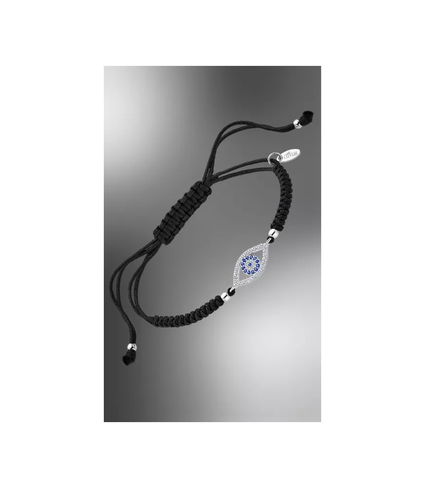 Pulsera Lotus Silver LP1970 -2/2, Ojo Turco con circonitas.