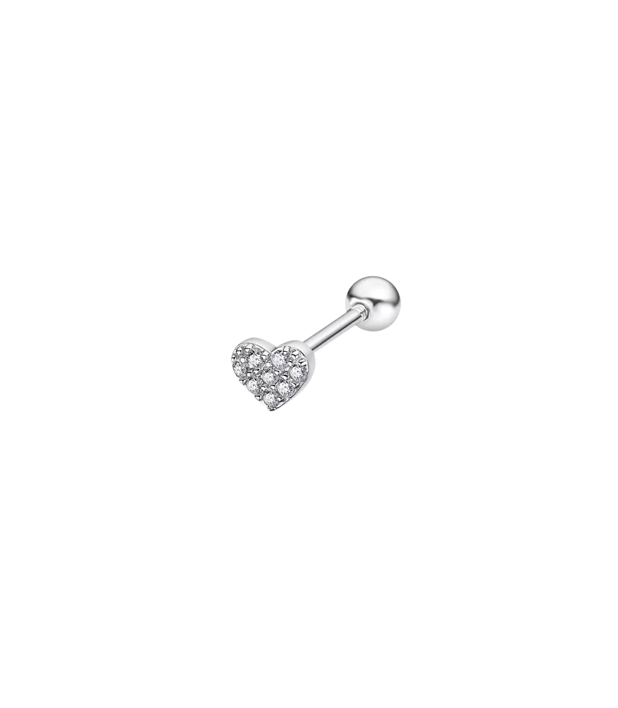 Piercing Lotus Silver en plata 925 milésimas, con circonitas.