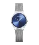 RELOJ MUJER BERING MINIMALISTA PLATEADO CON INDICADORES Y ESFERA AZUL 12131-008