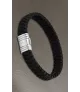 Pulsera Lotus Style Hombre en acero y cuero. LS1518/2/2