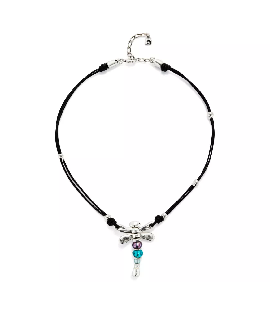 Collar Ser Rebelde UNOde50, en metal bañado en plata.