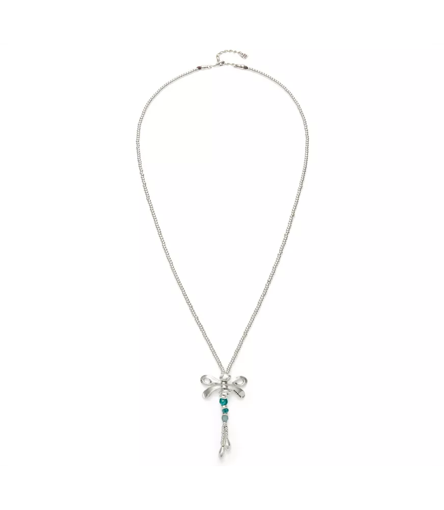 Collar Ser Rebelde UNOde50, en metal bañado en plata.