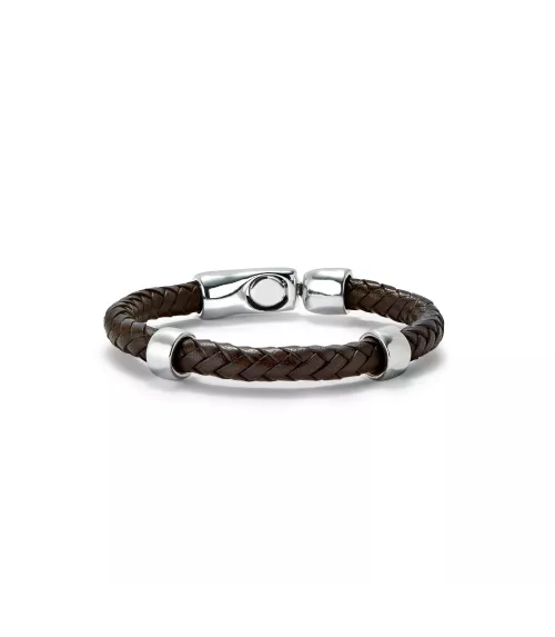 Pulsera Ser Natural Unode50, en metal bañado en plata.