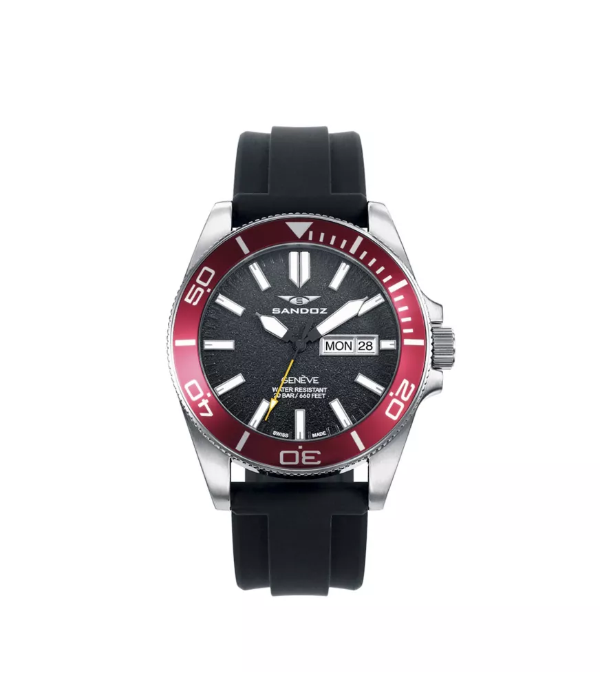 Cuarzo Suizo, 3 agujas y calendario.