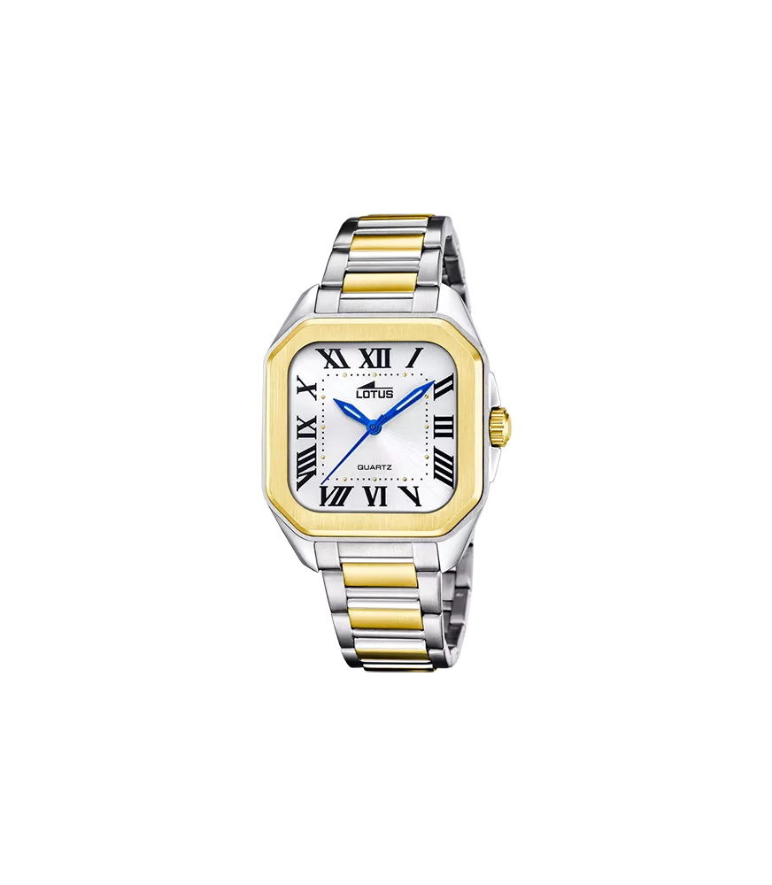 Reloj Lotus Square mujer, cuarzo ,analógico y 3 agujas.