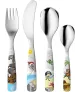 Cubiertos de acero "Piratas" con esmalte. LU6077